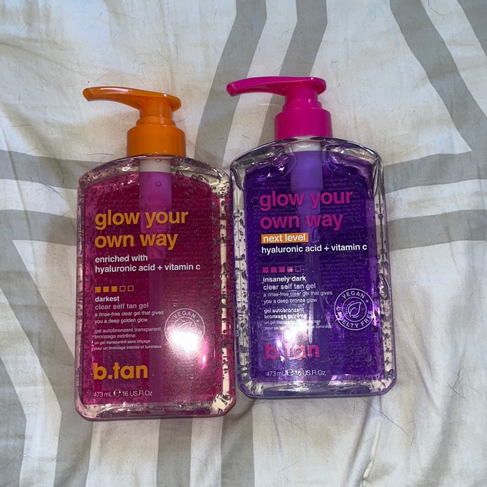 b.tan glow your own way clear self tan gel
